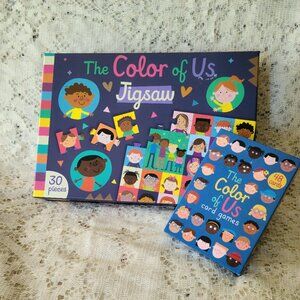 "THE COLOR OF US "PUZZLE AND CARD GAME